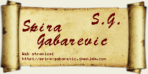 Spira Gabarević vizit kartica